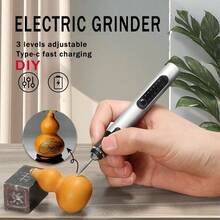 Electric Engraving Pen, USB Rechargeable Cordless Etching Engraving Tool, Portable DIY Rotary Engraver For Jewelry Wood Glass Stone Carving - Blue - View 6