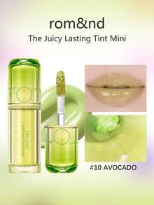 Rom&nd Romand THE JUICY LASTING TINT MINI 10 AVOCADO,Juicy, Glossy Finish,Hydrating & Moisturizing,Lightweight & Comfortable Feel,Long-Lasting Color,Mini Size, For Trial & Travel,Perfect Gift For Friends,Korean Beauty, Korean Makeup,1g/0.04oz