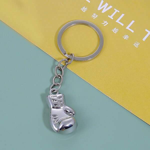 2 piezas Llavero de guante de boxeo de moda clásico, nuevo llavero de saco de boxeo de aleación de zinc de caliente, regalo unisex para novio, vacaciones, artículo promocional, categoría: Llavero de hombre