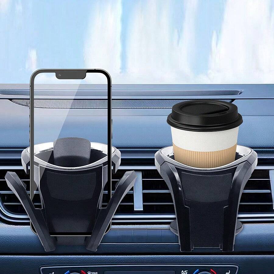 1PC Auto Cup Holder Phone Mount For Car, Car Cup Holder Cellphone Holder For Car, Car Air Vent Mount Drink Bottle Water Bottle Cup Holder - Black - View 1