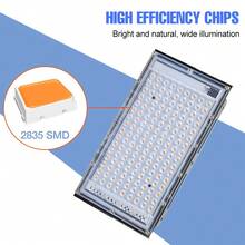 LED植物生长灯 全光谱室内USB 5V 红蓝温室帐篷水培系统生长箱种子填充灯 阳光 UV/IR 180°可调角度 绿色植物泛光灯 蔬菜 花卉 水果 盆栽 苔藓 多肉植物 盆栽 仙人掌 幼苗栽培灯 IP54防水种植照明 24/50/96/144颗LED灯珠