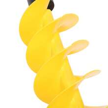 28*8in Broca De Taladro Para Plantar Jardín Pesca En Hielo Barrena para Hielo, Broca Eléctrica para Pesca en Hielo con Dispositivo Flotante, 8 Pulgadas de Diámetro y 28 Pulgadas de Longitud - Amarillo - Ver 4