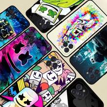 Funda de teléfono DJ M-Marshmello compatible con  17 16 15 14 13 12 11 Pro Max Plus, funda negra suave, compatible con funda de  17, funda de  17 Pro, funda de  17 Pro Max - z4 - Ver 6
