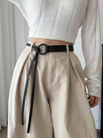 【流苏设计】百搭时尚女士装饰腰带，针织衫和阔腿裤的点睛之笔，日常穿搭必备单品