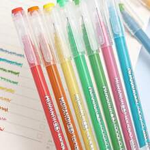 Gel Pens With Fine Point 0.6mm, 9 Colors Drawing Pencils For Adult Coloring Books Smooth Writing Pen Set For Journaling(Dopamine){Inchcolor_nameinch:InchDopamineinch} - 多巴胺 - 查看 4