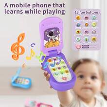 Funny & Educational Early Learning Cartoon Music Flip Phone Toy - Boys & Girls Will Be Delighted To Receive As Birthday, Christmas, New Year Gift - Early Childhood Music Phone - View 8