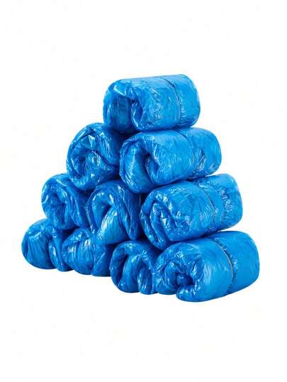 Disposable Shoe Covers Non-Slip Waterproof Dustproof PE Plastic Keep Floors Clean Anti-Skid For Home Hospital Office Warehouse Construction Healthcare Protective Gear Easy Wear Tear Resistant One Size Fits Most Adults Heavy Duty Anti-Static