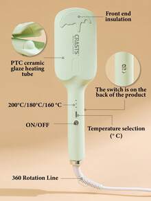 CRASTS Curling Iron, Waver Curler, Big Wave Curling Styler, French Water Wave Curler, 3 Barrels Electric Curling Iron With Display, Adjustable Temperature