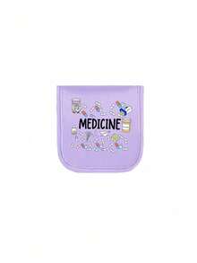 1个便携式药袋，小巧药盒，方便旅行携带，适合日常/户外/旅行用药，是注重健康和经常旅行人士的必备之选，也是必备的医疗配件。多功能布艺药袋，便携式医疗急救包，户外旅行药袋，宿舍应急药品收纳袋（多种颜色可选）。药盒，药瓶，住院包，急救包，药品收纳袋，旅行必备，邮轮必备，度假必备。 - 彩色 - 查看 16