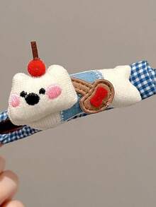 1pc Vintage Fabric Button Bow Hair Clip For Women - A Simple And Elegant Hair Accessory With A Classic Touch, Claw Clips, Hair Slide, Hair Barrettes, Hair Accessories - Multicolor - View 15