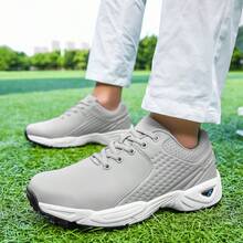 Fashionable Minimalist Anti-Slip Design Golf Shoes, Unisex Outdoor Casual Sports Shoes With Multi-Function Grass Training Strong Grip, Suitable For Daily Commute And Golf Course - Grey - View 6