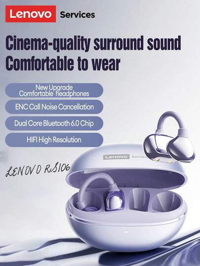 Lenovo RS106 Fashionable Bluetooth Headphones, Suitable For Daily Music Listening