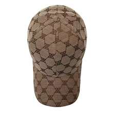 1 pièce Casquette de baseball pour femmes avec imprimé géométrique et lettres, chapeau de mode de rue, casquette décontractée de protection solaire pour le printemps, l'automne, les voyages, la plage - Multicolore - Voir 9