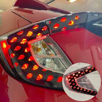 Söt molnmönster bil bakljusklistermärke, vintertema bromsljusklistermärke, par härlig molnform självhäftande dekor lämplig för gör-det-själv-pyssel