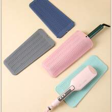 1 pieza Funda de silicona para rizador, almohadilla resistente al calor para plancha/rizador/alisador de cabello, funda protectora portátil