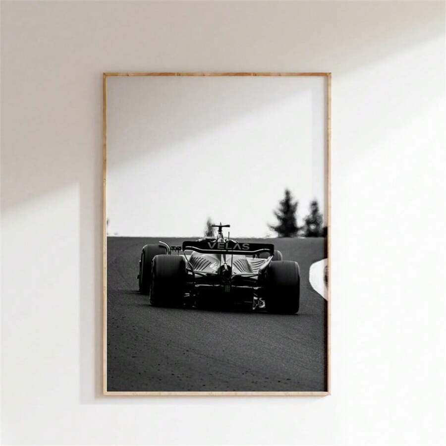 1 件 1970 年摩纳哥大奖赛赛车帆布印刷墙画 - 家居和办公室装饰海报，适用于客厅、卧室、餐厅、车库、咖啡馆和酒吧 - 彩色 - 查看 1
