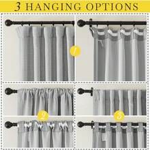2025  Bedroom Curtains 2 Panels Sets Faux Linen Textured, Pinch Pleated Room Darkening Light/Heat Blocking Window Drapes Thermal Insulated For Living Room, Angora, W50 X L108, 2 Panels - 淺灰色 - 查看 4