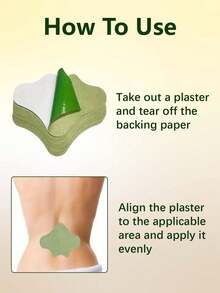 Parche de moxa, parche de hierbas, rodillera, parche de extracto de moxa para rodillera, parche de moxa (adecuado para cuello, hombro, espalda, codo, articulación, músculo, espasmo) - Moxibustión, almohadilla térmica de vitalidad, penetración profunda - Parche en la cintura - Ver 2