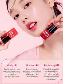 ETUDE 伊蒂之屋 Dear Darling 水润唇釉 08 番茄汁，色彩鲜艳亮丽，持久不褪色，不沾杯，滋润保湿，质地轻盈，水润光泽，适合女性日常使用，韩妆，韩国彩妆，赠品 9克/0.31盎司 - 08 Tomato Ade - 查看 5