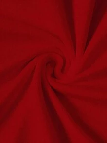 Camiseta de Hombre Manfinity  con Estampado de Letras, Manga Corta, Casual y Holgada, Versátil para el Verano, Estilo de los Años 2000 - Rojo - Ver 4