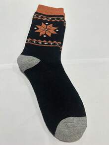 5 Paar/1 Paar Herbst/Winter Herren Socken, modische super dicke Fleece Wollsocken, warme Ahornblatt Socken