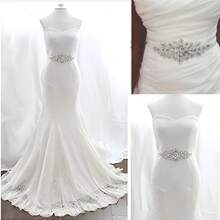 Premium Handmade Crystal Rhinestone Applique, Multi-Color Crystal Glass Diamond Bridal Sash, Hot Melt Diamond Sticker, Wedding Decoration, Bridal Accessories, DIY Craft Supplies