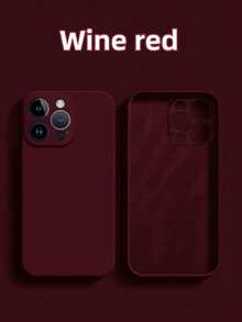 1个仿液态绒毛手机壳，商务风格手机壳，兼容三星S21/S22/S23/S24/S25，兼容苹果17/17 Pro、17 Pro Max、16/16 Pro/16 Pro Max、15 Pro Max、14/13/12/11，兼容OPPO，兼容红米，兼容，手机壳，手机配件，适用于13英寸和16英寸手机，送朋友的礼物，17 Pro Max手机壳 - 酒紅色 - 查看 8