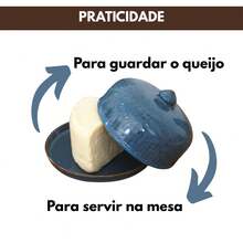 Ceramic Cheese Rack Cheese Stand Coffee Tray - Ngọc bích - Xem 2