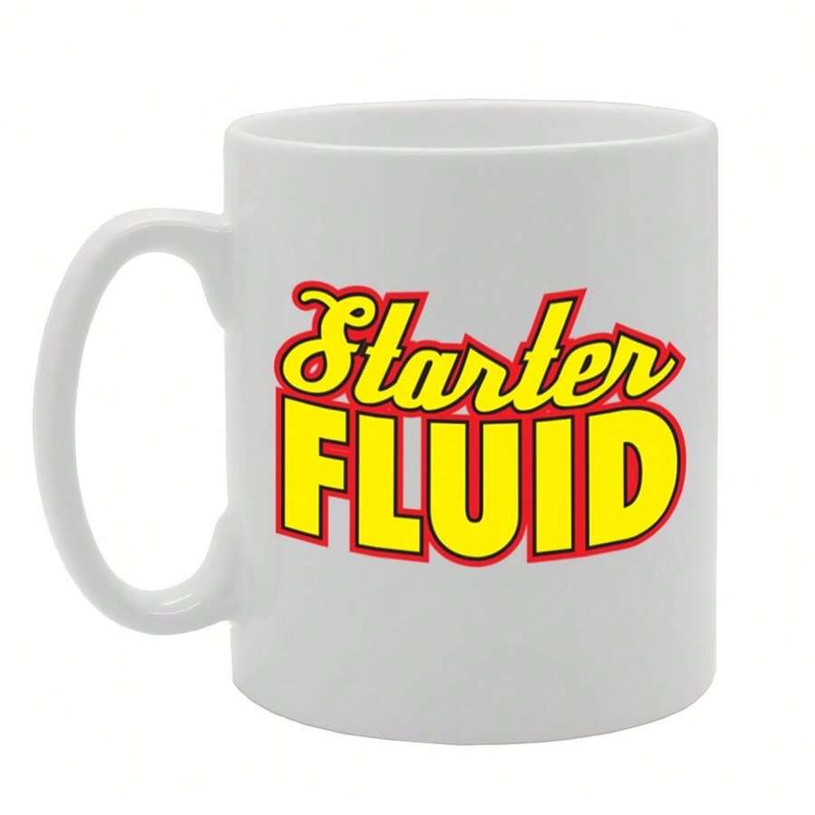 Coralgraph Starter Fluid Printed Tea Coffee Ceramic - Funny Printed Coffee Mug - Great Gift Idea MG1718 - White - View 1