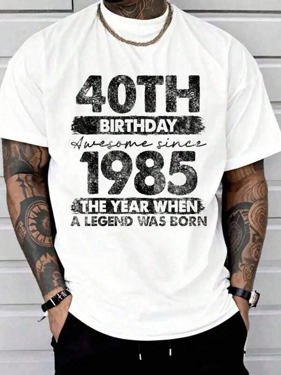 T-shirts para homem - Branco - Ver 1