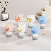 3pcs Donut Shaped Refillable Travel Bottles Set, Portable Cosmetic Lotion Dispenser Bags - Multicolor - View 3