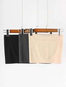 1pc Winter Thermal Double Pocket Waist Warmer Belt For Women, Warm Abdomen Protector With Pocket For Heating Pad, Thin Waist Belt