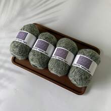 4 Balls 40g Snowflake Color Knitting Yarn [3114], New Autumn/Winter Handmade Knitting Material For Hats, Scarves, Etc., Soft Texture, Non-Shedding, Approx. 40g/Ball, 360m/Ball