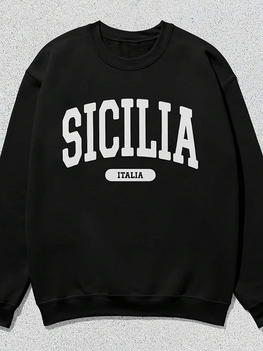 Sicilia Sweatshirt Italia Collegiate Crewneck Sweater Uni - 款式8 - 查看 1