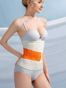 Lightweight Postpartum Belly Band, Abdominal Binder For C-Section & Vaginal Delivery, Compression Shapewear For Summer - Champagne - View 4