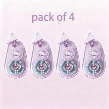 4 szt./1 szt. 4 m długości x 6 mm szerokości, biurowy wzór kropki, dekoracyjna taśma klejąca, dwustronny przezroczysty klej do prac ręcznych, losowy kolor - Wielokolorowe - Zobacz 13