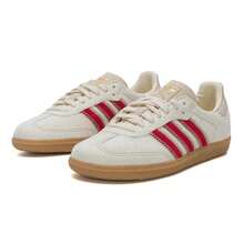 Adidas Women's Samba OG W Low-Top Retro Minimalist Sneakers, Fashion Casual Commuter Low-Top Leisure Shoes JS3935 - Light Scarlet/creamy White - View 3