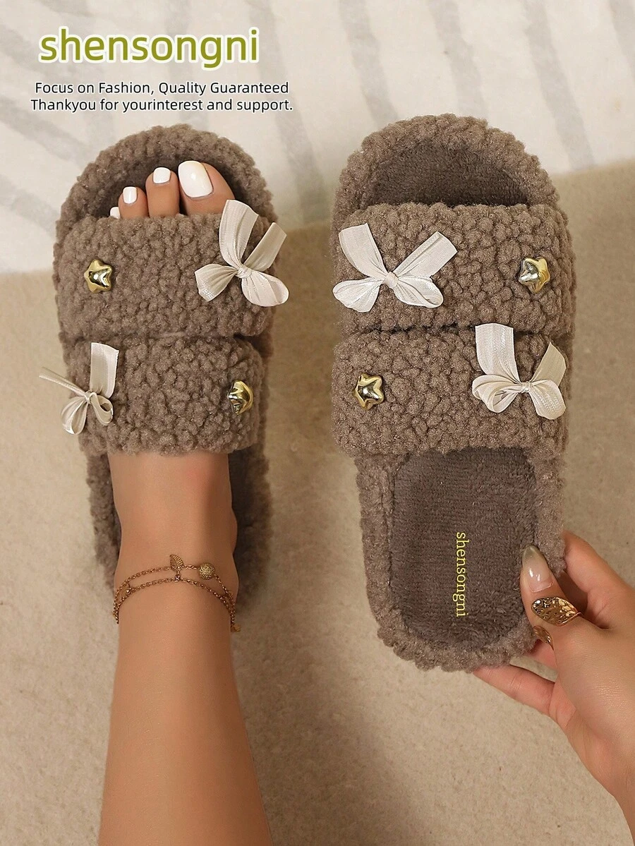 shensongni 女士毛绒拖鞋、动物拖鞋、泰迪熊拖鞋、黑色拖鞋、可爱拖鞋、时尚拖鞋、EVA薄底拖鞋、轻便拖鞋、软底拖鞋、静音拖鞋、适用于硬木地板、卧室拖鞋、室内拖鞋、家居拖鞋、庭院拖鞋、办公室拖鞋、酒店拖鞋、地毯拖鞋、卡通拖鞋、毛绒拖鞋、女士拖鞋
