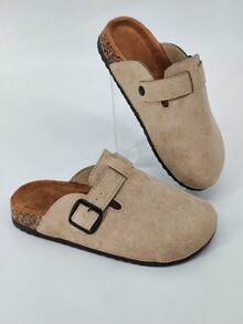 Women's Spring New Round Toe Thick Sole Comfortable Slip-On Casual Fashion Mule Shoes