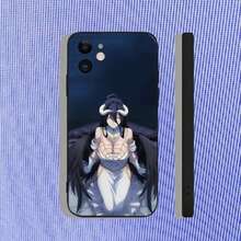 O-Overlord Albedo Phone Case Cover Compatible With  17, 16, 15, 14, 13, 12, 11, Pro, Max, Plus, Air, X, XS, XR, SE, 8, 7, Mini, Soft Black Funda, Cover Compatible With  17 Case,  17 Pro Case,  17 Pro Max Case - Z7 - Xem 4