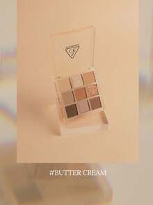3CE 8.5g/0.29oz BUTTER CREAM Multi-Color Eyeshadow Palette, Matte & Shimmer Dual-Tone, Low Fallout, Buildable, Warm-Toned Contour, Oil-Control, Suitable For Sensitive Skin, Smudge-Proof, Multi-Purpose Eyeshadow/Highlighter/Brow Powder, Magnetic Compact, Korean Cosmetics - BUTTER CREAM - View 11