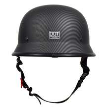 Crown Racing Mũ bảo hiểm xe máy cổ điển mùa hè bằng sợi carbon nửa đầu theo tiêu chuẩn DOT - Nhiều màu - Xem 7