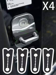 4pcs Car Door Shock Absorbing Pads - Silicone Anti-Vibration & Noise Reduction Bumpers, Universal Weatherproof Door Protection Cushions For Sedan/SUV/Truck - one-size - View 12