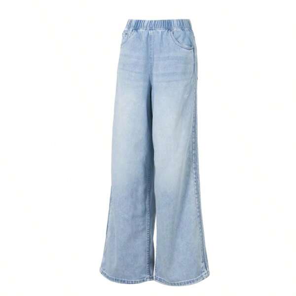 Adidas Women's Denim Pants, Casual Commuting Pants, Sports Pants, Outdoor Fitness Casual Pants, KC5837, Suggest Ordering One Size Down