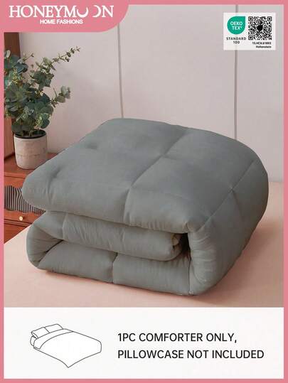 1件装绗缝被 - 四季通用羽绒被，羽绒替代被