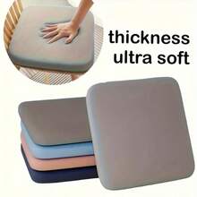 1PC Memory Foam Cushion - 10-Hour Long-Lasting Support, Slow Rebound & Anti-Sagging Design - Ideal For Long-Distance Driving, Office Chairs & Prolonged Sitting Users Chair Cushion Seat Cushion Office Supplies Chair Pillow Gaming Chair Desk Accessories - Multicolor - View 4