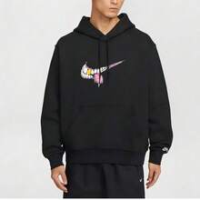 Nike Men's AS U NK SB PO HD BB SWOOSH GRI Knit Sweatshirt HV0250-010 - Black - View 1
