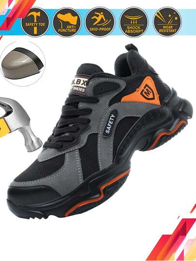 Dian Sen Light Steel Toe Safety Shoes Men's Work Sneaker Easy Wear Work Safety Boots Breathable Sport Work Shoes Men Boots Work Safety Shoes Men's Safety Boots Anti-Smash Work Shoes With Steel Toe Shoes Men Work Boots Anti-Stab Safety Sneakers Male,Shoes For Men,Shoes,Safety Shoes For Men,Men Shoes,Safety Shoes,Work Boots,Steel Toe Cap Trainers,Steel Toe Cap Boots,Work Shoes Comfortable Work Shoes Men Steel Toe Boots Hiking Shoes Outdoor,Men Shoes