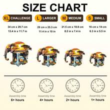 1pc African Elephant Wooden Puzzle, Asymmetrical Animal Shape Wooden Jigsaw Puzzle Toy, Unique Party Game Gift, Decorative Art Painting, Tabletop Magic Puzzle, Creative Children's Educational Puzzle, Holiday Gift, Adult Wooden Puzzle, Christmas Gift, Back To School Gift, Birthday Gift (2D Puzzle) - Multicolor - View 4