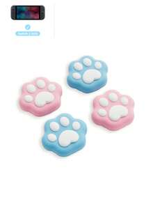 GeekShare 4 piezas de tapas de silicona con forma de pata de gato lindas para joystick de - Interruptor 2 - Ver 7